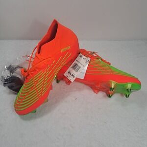 Adidas Predator Edge.1 SG Men's Size 8.5 Womens 9.5 Orange Soccer‎ Cleats GW1016